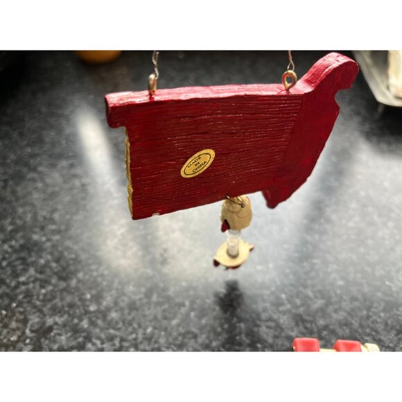 Vtg Cross Stitch "Gone Fish'n Handmade & "The Perfect Catch" Ornament - Picture 9 of 9